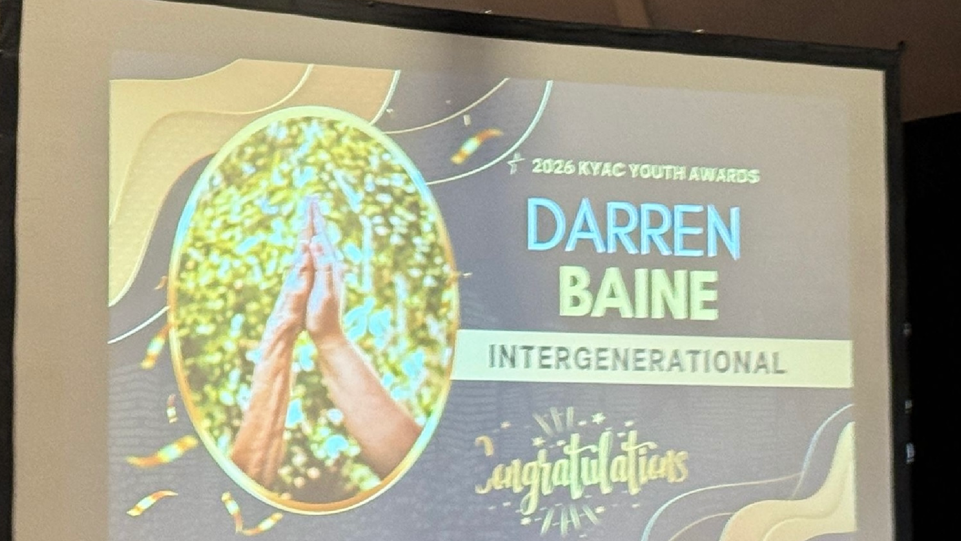 Winning the Kitchener Youth Intergenerational Award